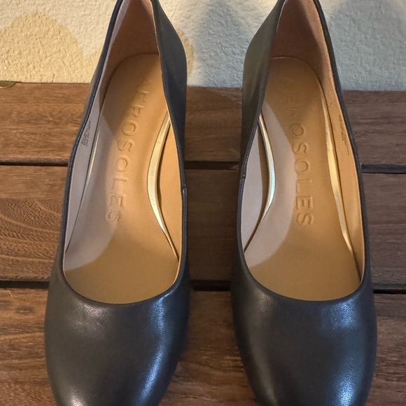 Aerosoles EBEL Comfy Pump Cipria Soft Black Leather Womens Size 6.5 New No Box - Picture 11 of 11